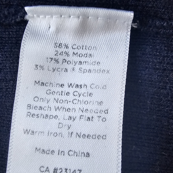 Talbots Navy Blue Cardigan Sweater - Picture 7 of 8